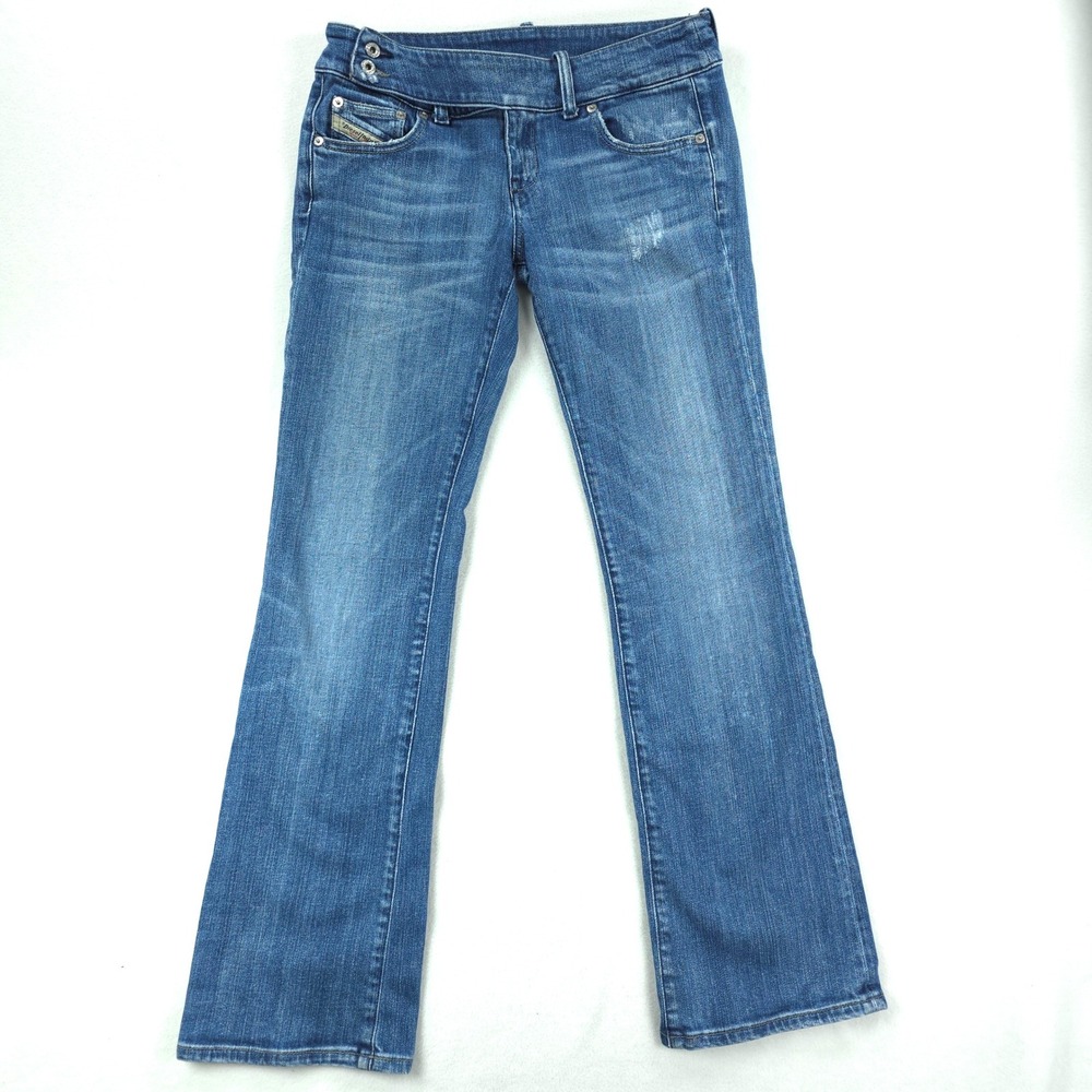 VINTAGE Diesel Cherone Jeans Womens 30 Blue Low Rise Bootcut Denim Italy